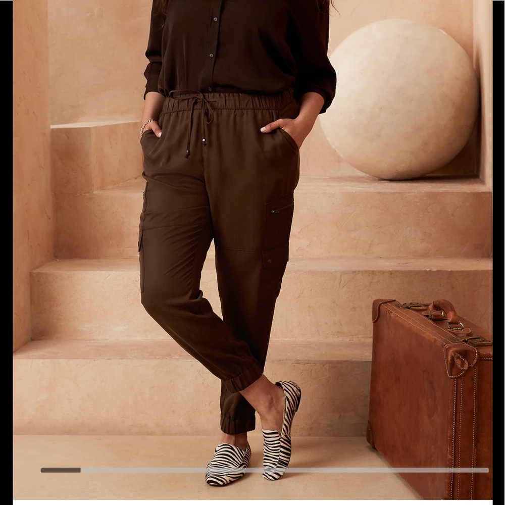 Banana Republic soft tencel cargo pant